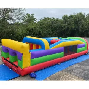 Commercial Grade Inflatable Obstacle Course Challenge Run for Backyard Birthday Parties Event Rentals