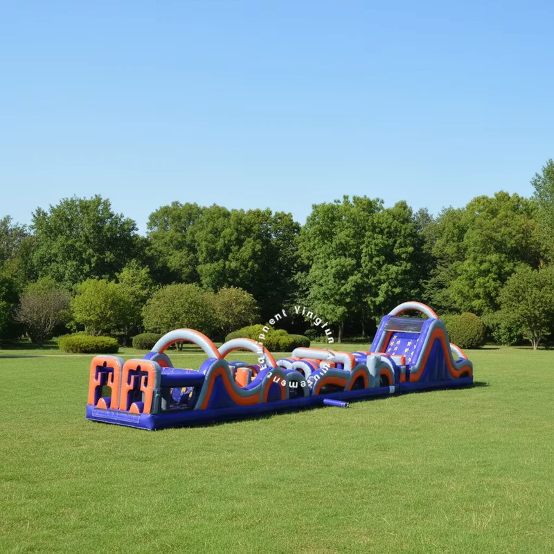 Curso de Obstáculos Inflable de PVC de Grado Comercial para Eventos de Equipo