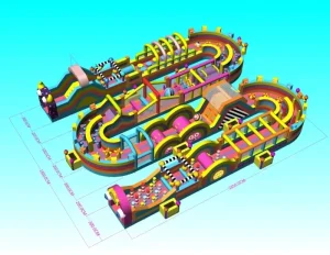 Commercial Grade Inflatable Sport Game for Adult and Kids Giant Inflatable Big Playground Obstacle Course Toys for Event