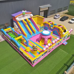 Commercial Grade Inflatable Theme Parks With Modular Design And High Durability For Amusement Business Ventures