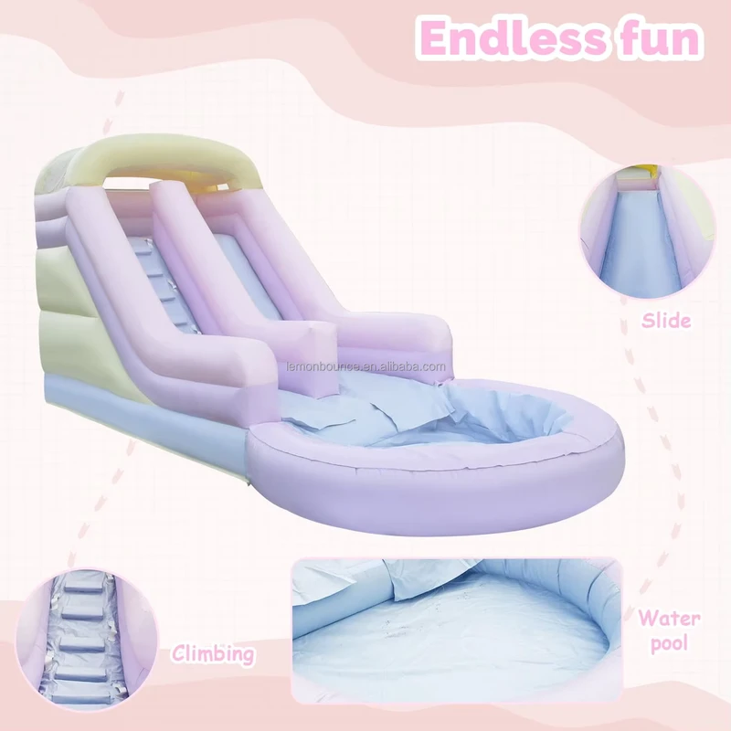 Gewerblicher Inflatable Wasserrutsche für Vermietung, maßgeschneiderte Inflatable Wasserrutsche für Spiel- und Party-Events