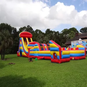 Commercial Grade Large Inflatable Obstacle Course for Team Building Parties Festivals Activities
