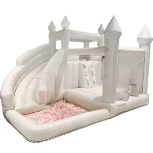 Commercial Grade Light Pastel Color Wedding Inflatable Bounce House Bouncer Jumper White Bouncy Castle Jumping Combo