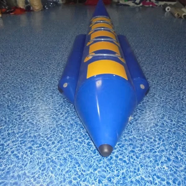 Banana boat gonfiabile di grado commerciale con telo in PVC da 0,9 mm, qualità migliore e buon prezzo.