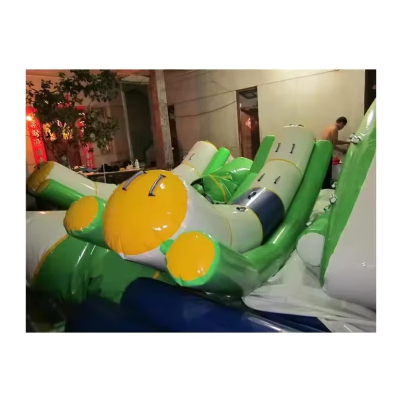 Gewerbliche Qualität Einzeltube Aufblasbarer Wassertoter Wassersportspiel mit 0,9 mm PVC-Plane
