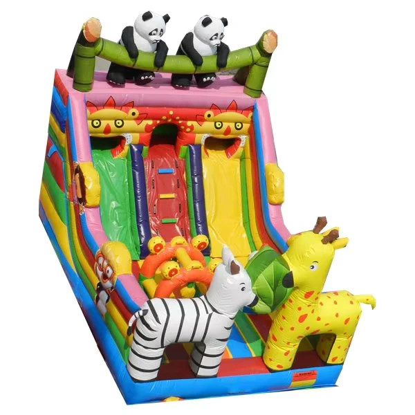 Commercial Grade PVC Inflatable Amusement Park Zoom Playground Park with Slide Jumper for Kids Indoor Outdoor