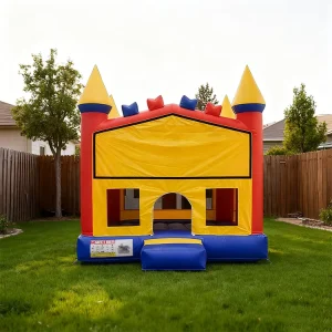 Commercial Grade PVC Inflatable Bounce House Bouncer Bouncy Jumping Castle for Kids with Banner