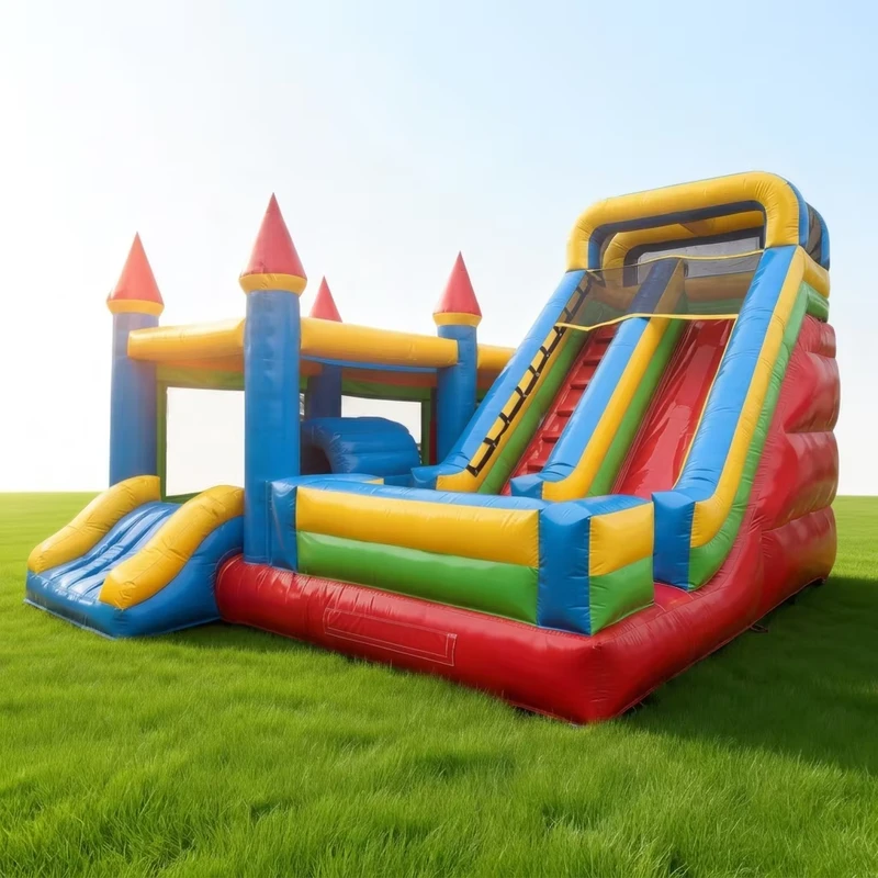 Commercial Grade PVC Inflatable Bounce House with Slide Combo Custom Logo Color Party Rentals for Kids