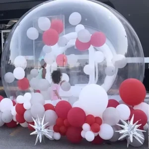 Commercial Grade PVC Inflatable Bubble Bounce House Tent, Waterproof Transparent Camping Dome
