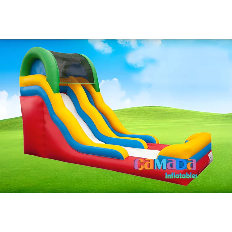 Commercial Grade PVC Inflatable Dry Slide Jumping Castle Wet Dry Slide