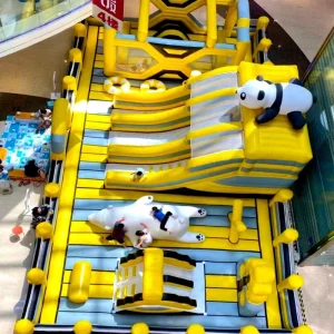 Commercial Grade PVC Inflatable Obstacle Course Game Training Ground 60 62 Capacity CE Certified Factory Direct Sale