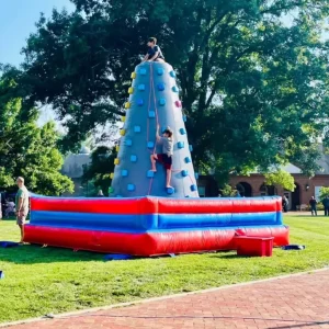 Parede de Escalada Inflável de PVC de Grau Comercial, Jogos de Carnaval Infláveis ao Ar Livre para Eventos de Crianças e Adultos