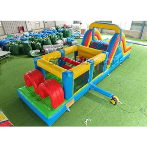 Corso ad ostacoli gonfiabile in PVC di grado commerciale per bambini e adulti