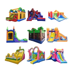 Commercial Grade PVC Moon Air Bouncer Castle Spacewalk Inflatable Jumping Bounce House Combo with Slide for Kids Outdoor Party