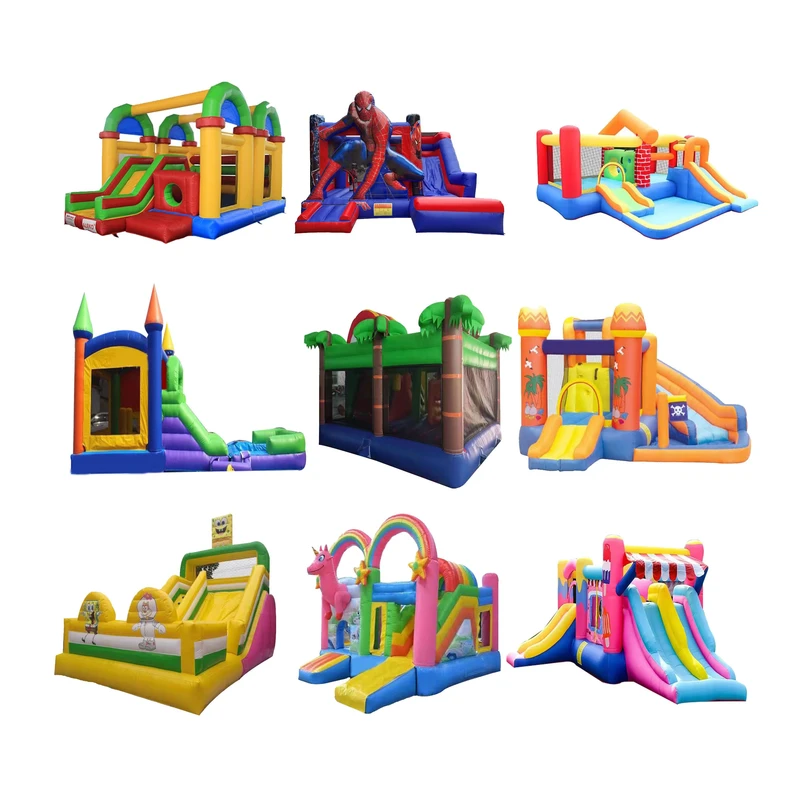 Commercial Grade PVC Moon Air Bouncer Castle Spacewalk Inflatable Jumping Bounce House Combo with Slide for Kids Outdoor Party