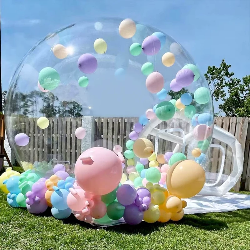Commercial Grade PVC Party Bounce House Transparent Clear White Inflatable Bubble House Inflatable House Dome Tent for Events