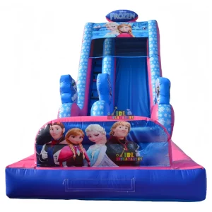 Commercial Grade PVC Princess Inflatable Water Slide with Splash Pool Frozen Inflatable Wet Slide for Summer Event Rental Use