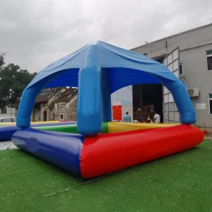Piscina inflable de PVC de grado comercial para playa, natación, juego familiar, bar exterior