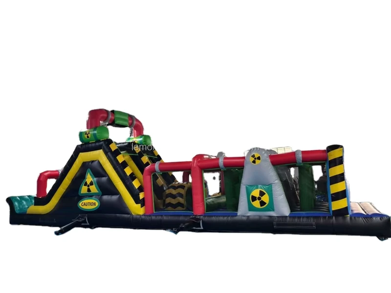 Khóa học chướng ngại vật bơm hơi chủ đề độc hại, PVC nặng cho trẻ em và sự kiện cho thuê tiệc