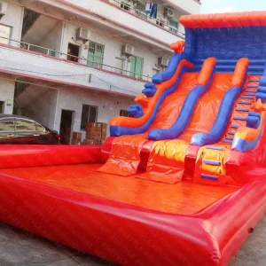 Toboggans aquatiques de qualité commerciale gonflables pour enfants et adultes en extérieur