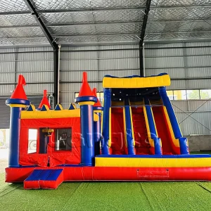 Commercial Grade Wet Dry Bouncer Slide Combo Inflatable Bounce House Outdoor Fun Jumping Castle for Party Rentals