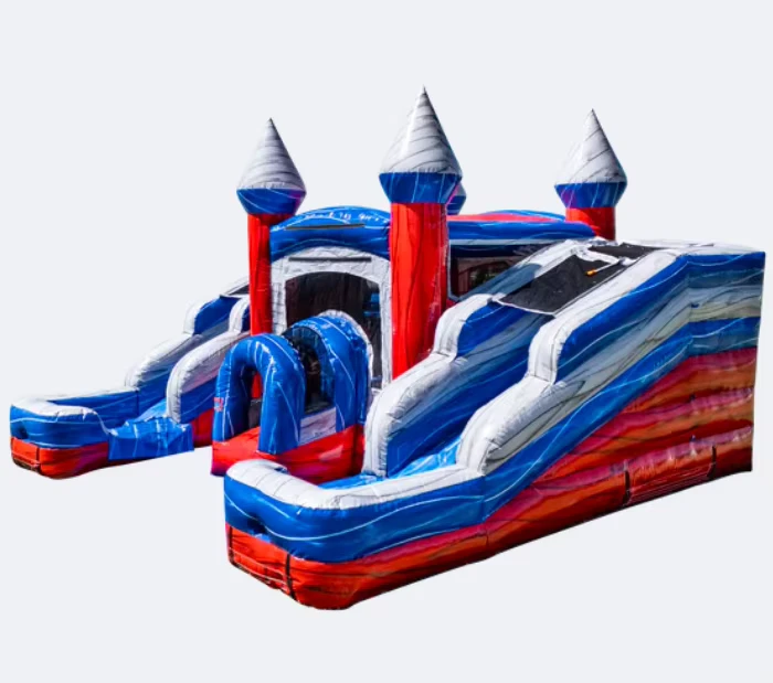 Commercial Grade Wet Dry Bouncer Slide Combo New Design Inflatable Bounce House Outdoor Fun Jumping Castle for Kids Party
