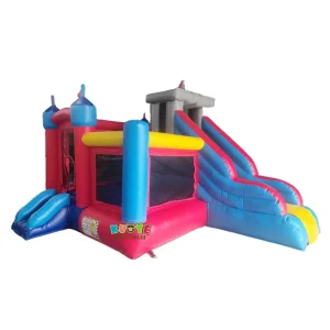 Commercial High Quality PVC Small Bouncy Castle Slide Combo Inflatable Jumping Castle with Slide and Ball Pit for Kids