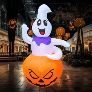 商業用ホームデコ ハロウィンパーティーオーナメント アウトドアスプーキーLEDブローアップインフレータブルハロウィンデコレーション
