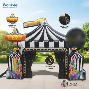 Commercial Huge Circus Inflatable Arch Tent Style Inflatable Entrance for Amusement Park Mall Festival Decor