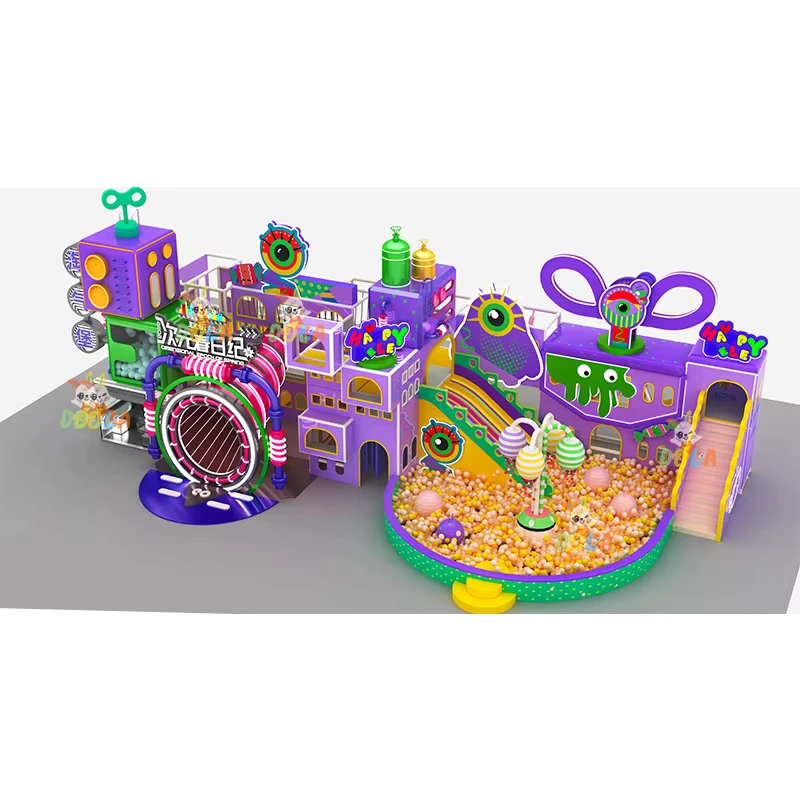 Commercial Indoor Kids Educational Inflatable Castle Amusement Park 100+ Player Capacity