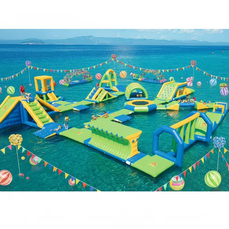 Kommerzieller aufblasbarer Wasserpark aufblasbarer Wasserpark aufblasbarer schwimmender Wasserpark zum Verkauf