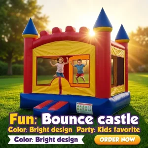 Castillo Inflable Comercial de Salto, Casa de Salto para Parque Infantil, Inflable para Alquiler