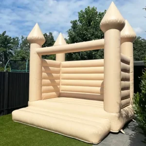 Castillo Inflable Comercial para Bodas, Casa de Rebote para Adultos y Niños con Ventilador