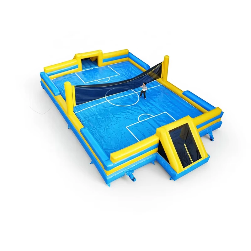 Commercial Inflatable Bounce House Castle Tennis Football Courts Durable PVC Kids Playground Pool Rental 16m*9m Customizable