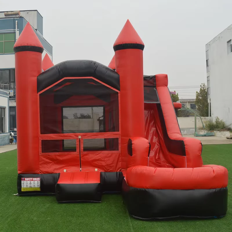 Commerciële Opblaasbare Springkasteel met Glijbaan Springhuis Aangepaste Buiten Opblaasbare Kasteel Combo Kinderen Feest Carnaval Verhuur
