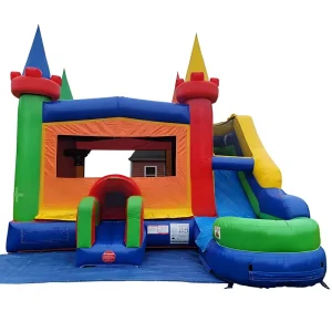 Commercial Inflatable Bounce House with Slide and Bouncy Castle Combo Jumping Customizable Size for Kids Party Rental Backyard Fun