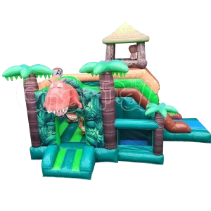 Commercial Inflatable Bouncer Castle Slide Obstacle Bounce House Inflatable Slide Jump House Air Castle Slide Combo Moonwalk