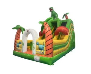 Commercial Inflatable Bouncy Castle Animal Theme Playground Slide Combo Jumping Castle PVC Material 2 Year Warranty Giant