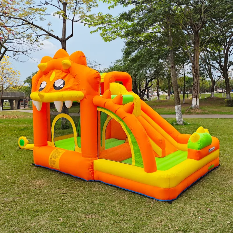 Castello Gonfiabile Commerciale per Interni ed Esterni 315x240x225cm per 3 Persone Facile da Montare