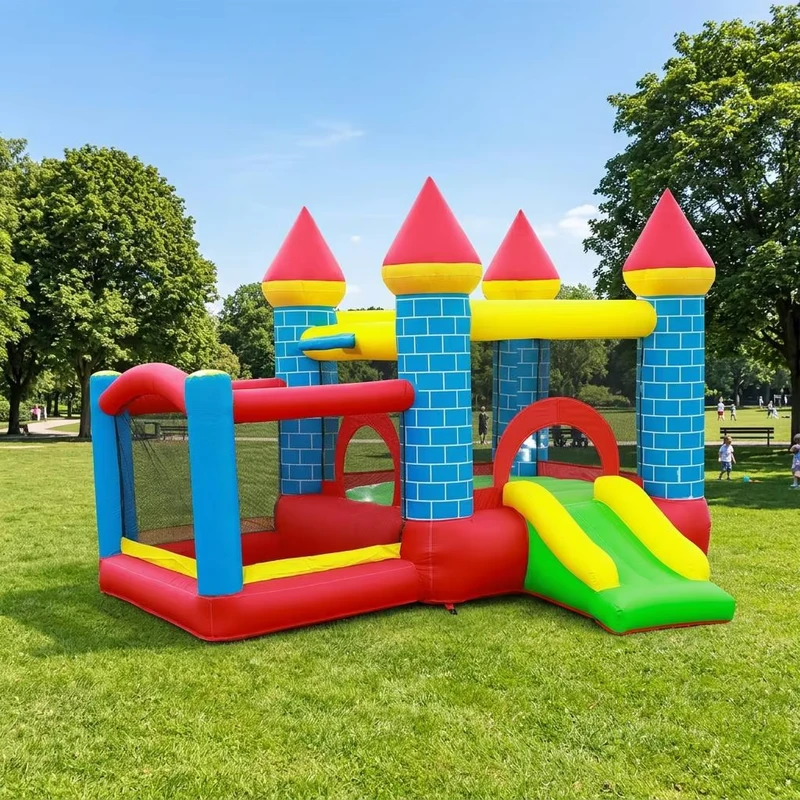 商業用インフレータブルバウンシーキャッスル スライド付き 重量級PVC ジャンピングキャッスルコンボ アウトドアパーティーイベントレンタルビジネス