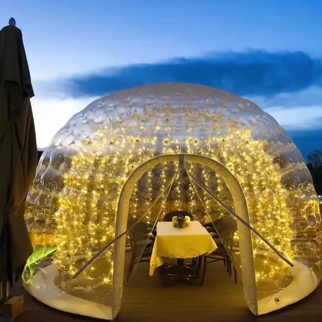 Commerciële Opblaasbare Bubble Tent te Huren voor Kinderen, Glamping Dome, Waterdicht, Evenement, EN14960 Gecertificeerd, Aangepast Logo
