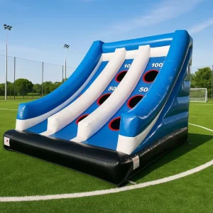 Commercial Inflatable Bull Hitting Basketball Soccer Target Shoot Games Heavy-Duty Easy Setup PVC Material