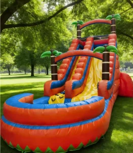 Château gonflable commercial avec toboggan aquatique en PVC épaissi pour enfants et adultes