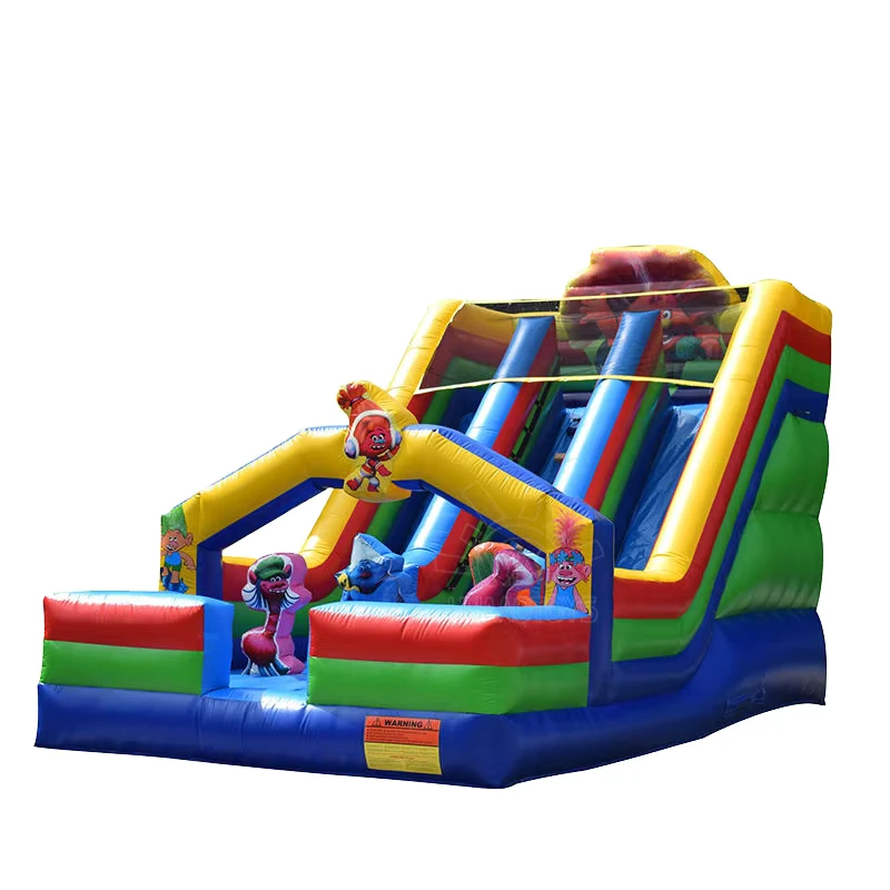 Perosotan Kering Inflatable Komersial Anak Kartun, Peralatan Taman Permainan Tiup untuk Bisnis Sewa Pesta