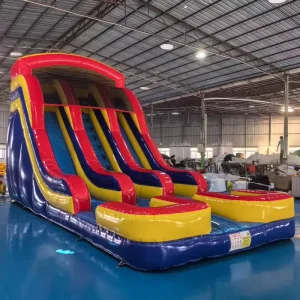 Commercial Inflatable Dry Wet Slide Large Inflatable Water Slide with Separate Pool Kids Adults