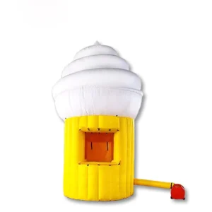 Stan Konsepsi Es Krim Inflatable Kelas Komersial untuk Acara, Booth Minuman Es Krim Inflatable Kiosk