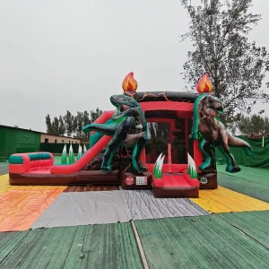 Commercial Inflatable Jumping Bouncy Castle Jumper Bouncer Dinosaur Bounce House Combo Slide
