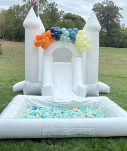 Commercial Inflatable Jumping Castle with Ball Pool & Bounce House PVC Material Ages 3 12 100 500kg Capacity