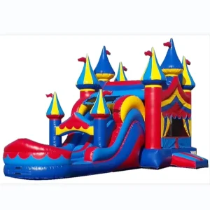 Commercial Inflatable Lunar Stroll Bounce House Jumping Castle with Water Slide Commercial Inflatable Toy Combination