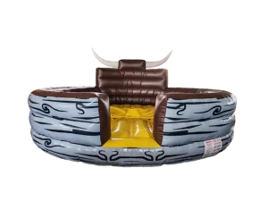 Commercial Inflatable Mechanical Bull Rodeo Bounce House Game with Safety Mattress for Adults and Kids